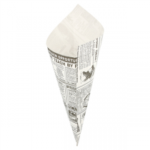 SACHETS EN POINTE "TIMES" 250 G 70 G/M2 29,5x21 CM BLANC PARCH.INGRAISSABLE (2000 UNITÉ) - Garcia de Pou