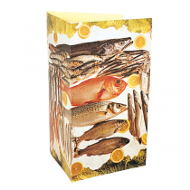 CARTE EN 3 VOLETS "POISSON"  47x30 CM ASSORTI CARTON (1 UNITÉ) - Garcia de Pou