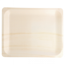 PLATEAUX RECTANGULAIRES "WOOD"  26,5x21,5x2 CM NATUREL BOIS (50 UNITÉ) - Garcia de Pou