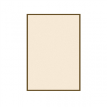 BRISTOLS POUR PORTE-MENUS - LISERÉ MARRON  130 G/M2 15,3x21 CM IVOIRE CARTON (100 UNITÉ) - Garcia de Pou