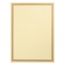 FEUILLES DIN A-4 LISERE MARRON  21x29,7 CM BLANC PAPIER (250 UNITÉS) - Garcia de Pou