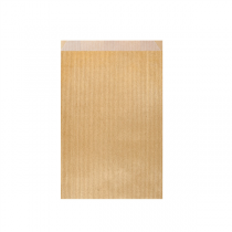 SACHETS PLATS  60 G/M2 12+5x18 CM OR KRAFT VERGÉ (250 UNITÉ) - Garcia de Pou