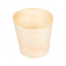 MINI VERRES EN FEUILLE DE PEUPLIER 15 ML Ø 4,4x4,5 CM NATUREL BOIS (50 UNITÉ) - Garcia de Pou