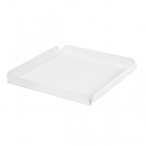 CARRÉS RAINÉS  19x19x2 CM BLANC CARTON (250 UNITÉ) - Garcia de Pou