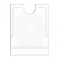 BAVOIRS AVEC SACHET  40x51+7 CM BLANC HDPE (500 UNITÉ) - Garcia de Pou