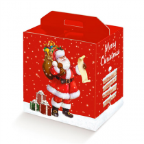 30 U. BOÎTES BOUTEILLES/AUTRES "PAPA NOËL"  33x25x35 CM ROUGE CARTON (1 UNITÉ) - Garcia de Pou