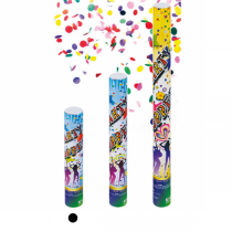 12 TUBES CONFETTI SHOOTER  30 (h) CM ASSORTI (1 UNITÉ) - Garcia de Pou