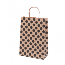 SACS SOS AVEC ANSES - À POIS  80 G/M2 20+10x29 CM NATUREL KRAFT (250 UNITÉ) - Garcia de Pou