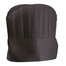 TOQUES CONTINENTAL CHEF"S "ROUND TOP"  20 CM NOIR AIRLAID (10 UNITÉ) - Garcia de Pou