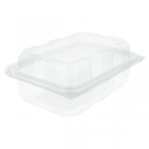 RÉCIPIENTS PÂTISSERIES + COUVERCLE 1 L 14,2x20,7x7,8 CM TRANSPARENT RPET (400 UNITÉ) - Garcia de Pou