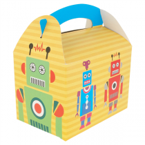 BOÎTES MENU ENFANT "ROBOT"  320 G/M2 15,50x10,50x17,50 CM QUADRICHROMIE CARTON (300 UNITÉ) - Garcia de Pou