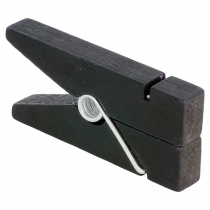 12 PINCES PORTE ARDOISES  1,3x3,8x8,3 CM NOIR BOIS (1 UNITÉ) - Garcia de Pou