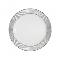 6 ASSIETTES LISERÉ ARGENTÉ  Ø 19 CM BLANC PS (24 UNITÉ) - Garcia de Pou