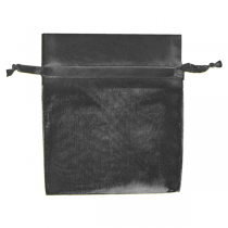 48 U. SACHETS ORGANDY AVEC FERMETURE  12,5x11 CM NOIR MICROFIBRE (1 UNITÉ) - Garcia de Pou