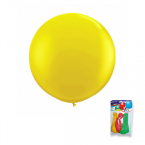 3 U. BALLONS "JUMBO"  Ø 36 CM ASSORTI LATEX (3 UNITÉ) - Garcia de Pou