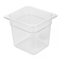 BAC GASTRONOME 1/6 1,9 L 17,6x16,2x15 CM TRANSPARENT POLYCARBONATE (1 UNITÉ) - Garcia de Pou