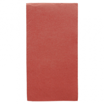 SERVIETTES ECOLABEL P. 1/8 "DOUBLE POINT" 18 G/M2 40x40 CM BORDEAUX OUATE (1300 UNIT&Eacute;)