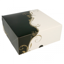 BOÎTES PATISSERIES SANS FENÊTRE "THEPACK CLASSIC" 250 G/M2 18x18x7,5 CM BLANC CARTON ONDULÉ NANO-MICRO (50 UNITÉ) - Garcia de Pou