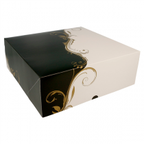 BOÎTES PATISSERIES SANS FENÊTRE "THEPACK CLASSIC" 250 G/M2 28x28x10 CM BLANC CARTON ONDULÉ NANO-MICRO (50 UNITÉ) - Garcia de Pou