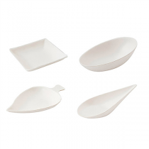 R&Eacute;CIPIENTS MISE EN BOUCHE BIONIC   BLANC BAGASSE (12 UNIT&Eacute;)