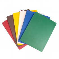 SET DE 6 PLANCHES À DÉCOUPER EN 6 COULEURS  40x30x1 CM ASSORTI LDPE (1 UNITÉ) - Garcia de Pou