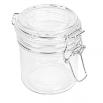 RÉCIPIENT STOCKAGE + FERMETURE CLIP 250 ML Ø 8,5x10 CM TRANSPARENT VERRE (24 UNITÉ) - Garcia de Pou