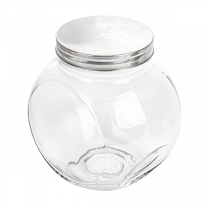 POT POUR STOCKER SPHÉRIQUE 3 L 19,5x13,5x19,5 CM TRANSPARENT VERRE (6 UNITÉ) - Garcia de Pou