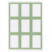 100 FEUILLES DIN A4 9 ÉTIQUETTES RECTANGULAIRES  6,3x9 CM BLANC PAPIER (1 UNITÉ) - Garcia de Pou