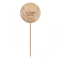 STEAK MARKER "À POINT"  9,5 CM NATUREL BOIS (100 UNITÉ) - Garcia de Pou
