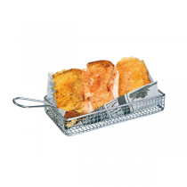 MINI FRITEUSE LONGUE "ARTINOX"  24x15x3,5 CM ARGENTE INOX (6 UNITÉ) - Garcia de Pou