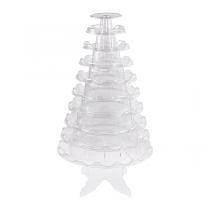 PYRAMIDE 92 MACARONS  Ø 33,8x47,5 CM TRANSPARENT PVC (1 UNITÉ) - Garcia de Pou