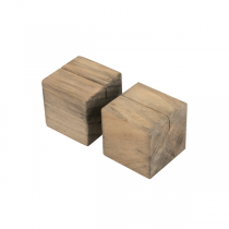 2 U. SUPPORTS CUBIQUES POUR ARDOISES  4,8 CM NATUREL BOIS (8 UNITÉ) - Garcia de Pou