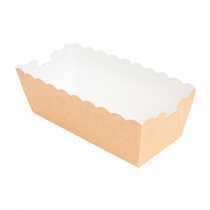 DELI-BARQUETTES  210 + 15 PE G/M2 11x4,7x4,15 CM MARRON CARTON (2000 UNITÉ) - Garcia de Pou