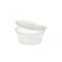 PETITS POTS + COUVERCLE INCLUS 60 ML Ø6/4,6x2.5 CM TRANSPARENT PP (1000 UNITÉ) - Garcia de Pou