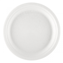 ASSIETTES "BIONIC"  Ø 30x2,5 CM BLANC BAGASSE (200 UNITÉ) - Garcia de Pou