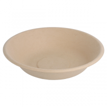 ASSIETTES CREUSES "BIONIC" 460 ML Ø 16x3,6 CM NATUREL BAGASSE (1000 UNITÉ) - Garcia de Pou