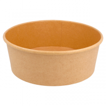 POTS SALADIERS 1300 ML 337 G/M2 + PE Ø 18,4/16x6,6 CM NATUREL KRAFT (300 UNITÉ) - Garcia de Pou