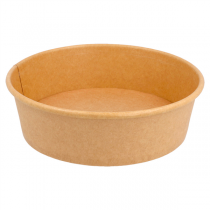 POTS SALADIERS 500 ML 300 + 18 PE G/M2 Ø15/12,8x4,5 CM NATUREL KRAFT (300 UNITÉ) - Garcia de Pou