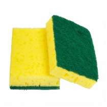 ÉPONGES AVEC FIBRE ABRASIVE SUPER 96  11x7x2,5 CM VERT FIBRE (12 UNITÉ) - Garcia de Pou