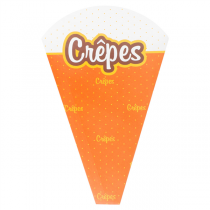 CONES "CRÊPES" 170 G/M2 12x2,5x19 CM BLANC CARTON (2000 UNITÉ) - Garcia de Pou