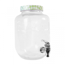 DISTRIBUTEUR DE BOISSONS 4 L Ø 15,5x25 CM TRANSPARENT VERRE (1 UNITÉ) - Garcia de Pou