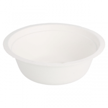 SALADIERS "BIONIC" 350 ML Ø 13,5x4,6 CM BLANC BAGASSE (900 UNITÉ) - Garcia de Pou