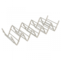 RACK POUR 4/5 TACOS "ARTINOX"  19,7x6,4x3,8 CM ARGENTE INOX (1 UNITÉ) - Garcia de Pou