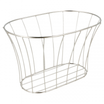 BASKET STYLE TOSCANE "ARTINOX"  21x12,7x12,7 CM ARGENTE INOX (12 UNITÉ) - Garcia de Pou