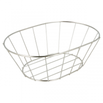 BASKET STYLE TOSCANE "ARTINOX"  21,6x14x7,6 CM ARGENTE INOX (24 UNITÉ) - Garcia de Pou