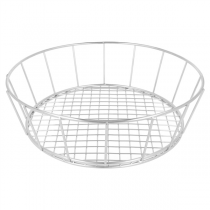 BASKET ROND "ARTINOX"  Ø 24,1x7 CM ARGENTE INOX (12 UNITÉ) - Garcia de Pou