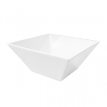 BOLS CARRÉS 1000 ML 17,5x7 CM BLANC PORCELAINE (3 UNITÉ) - Garcia de Pou