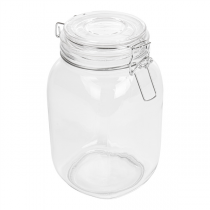 POT STOCKAGE + FERMETURE CLIP 1,5 L Ø 10,5x19,5 CM TRANSPARENT VERRE (12 UNITÉ) - Garcia de Pou