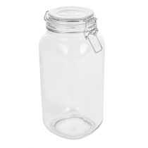 POT STOCKAGE + FERMETURE CLIP 2 L Ø 10,5x26 CM TRANSPARENT VERRE (12 UNITÉ) - Garcia de Pou