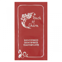 SACHETS DENTIFRICE "TOUCH OF CHARM" 3 ML 8x4,5 CM BORDEAUX (500 UNITÉ) - Garcia de Pou